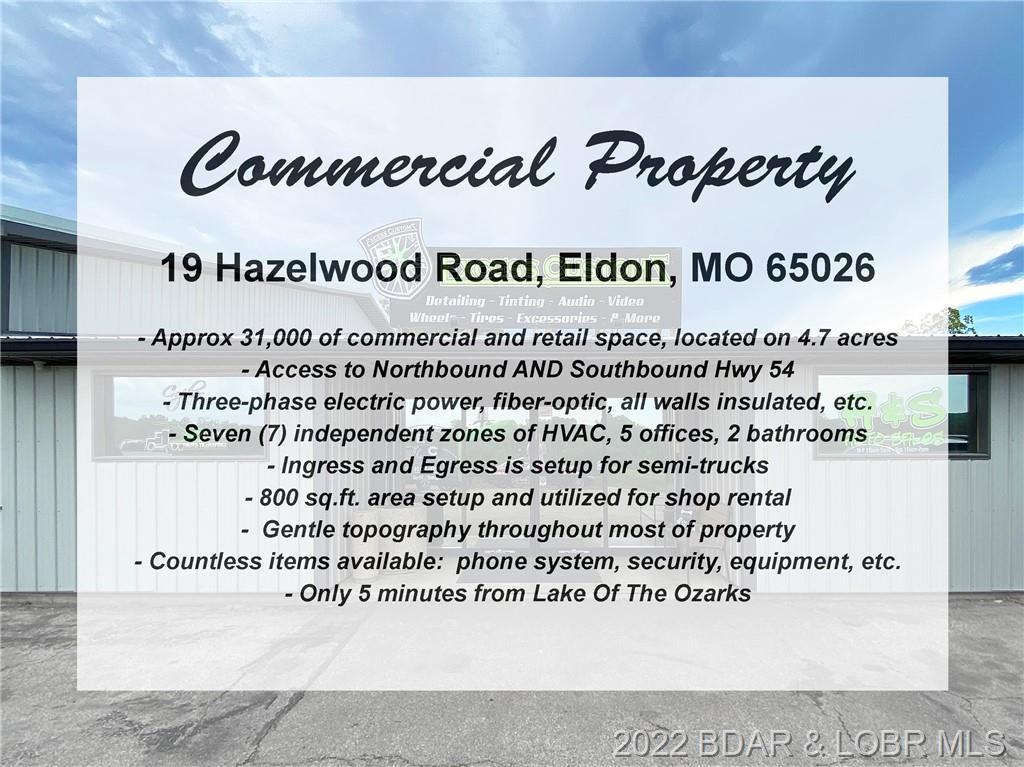 Commercial/Business for sale – 19  Hazelwood Road  Eldon, MO